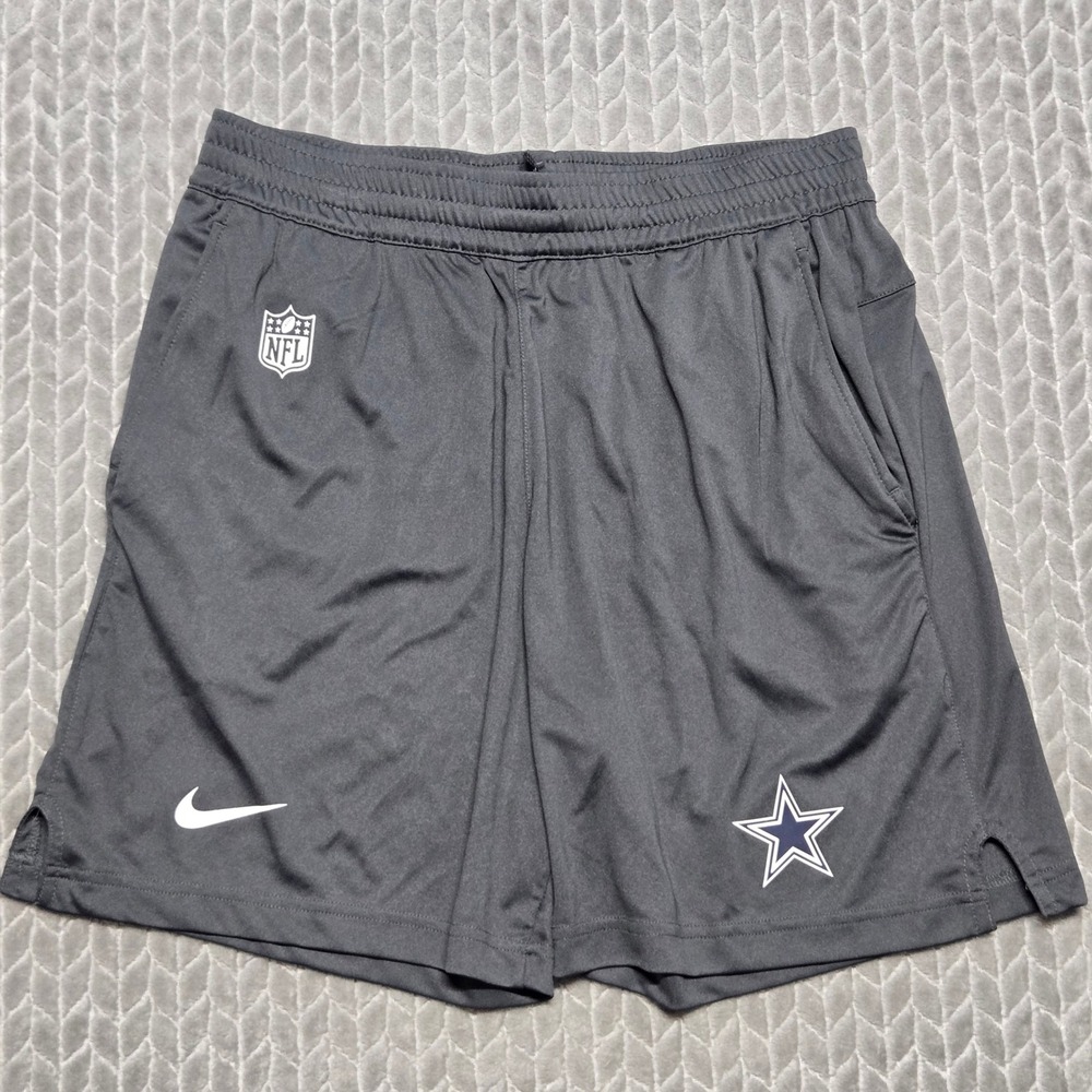 Nike Dallas Cowboys NFL Dri-FIT Onfield Apparel Shorts Gray Mens Small NWOT